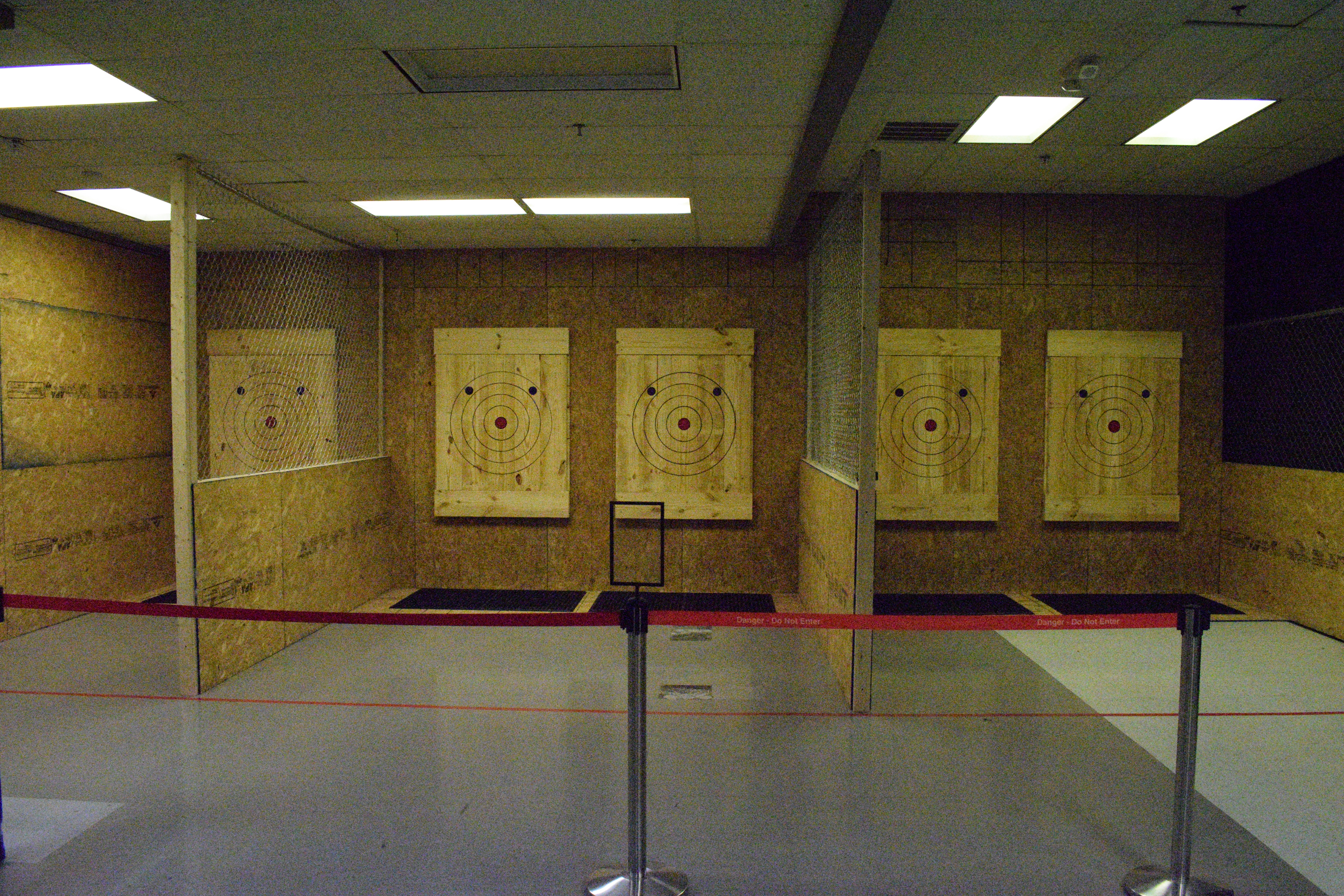 Stick it axe throwing is located in Tagtime Laser Tag's faculity in Newport News, Va.